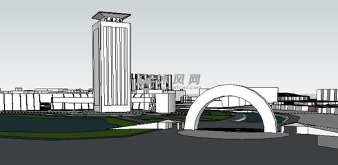 华侨大学厦门校区 建筑设计模型中的现代理念与人文传承